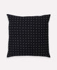 Anchal Project black cross-stitch 18x18 throw pillow