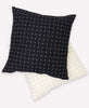 Medium Cross-Stitch Throw Pillow - Charcoal