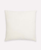 organic cotton grid-stitch throw pillow in ivory bone