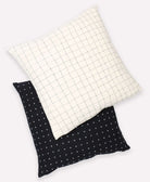 mini grid stitch throw pillow in natural ivory by Anchal Project