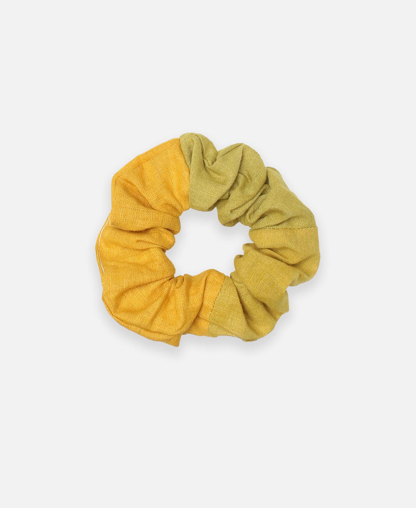Naturally Dyed Colorblock Scrunchie