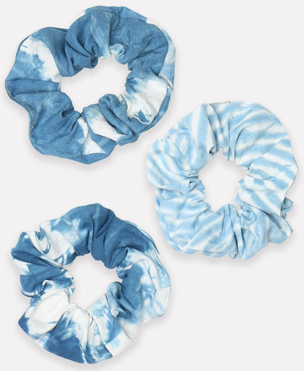 tie-dye cotton scrunchies using natural indigo dye by Anchal Project
