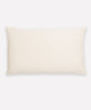 hand embroidered soft cotton lumbar pillow made of organic cotton