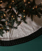 Embroidered Monochromatic Tree Skirt