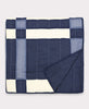 artisan-made modern plaid quilt for king or queen bed made from organic cotton