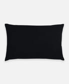 charcoal black prism throw pillow made from organic cotton