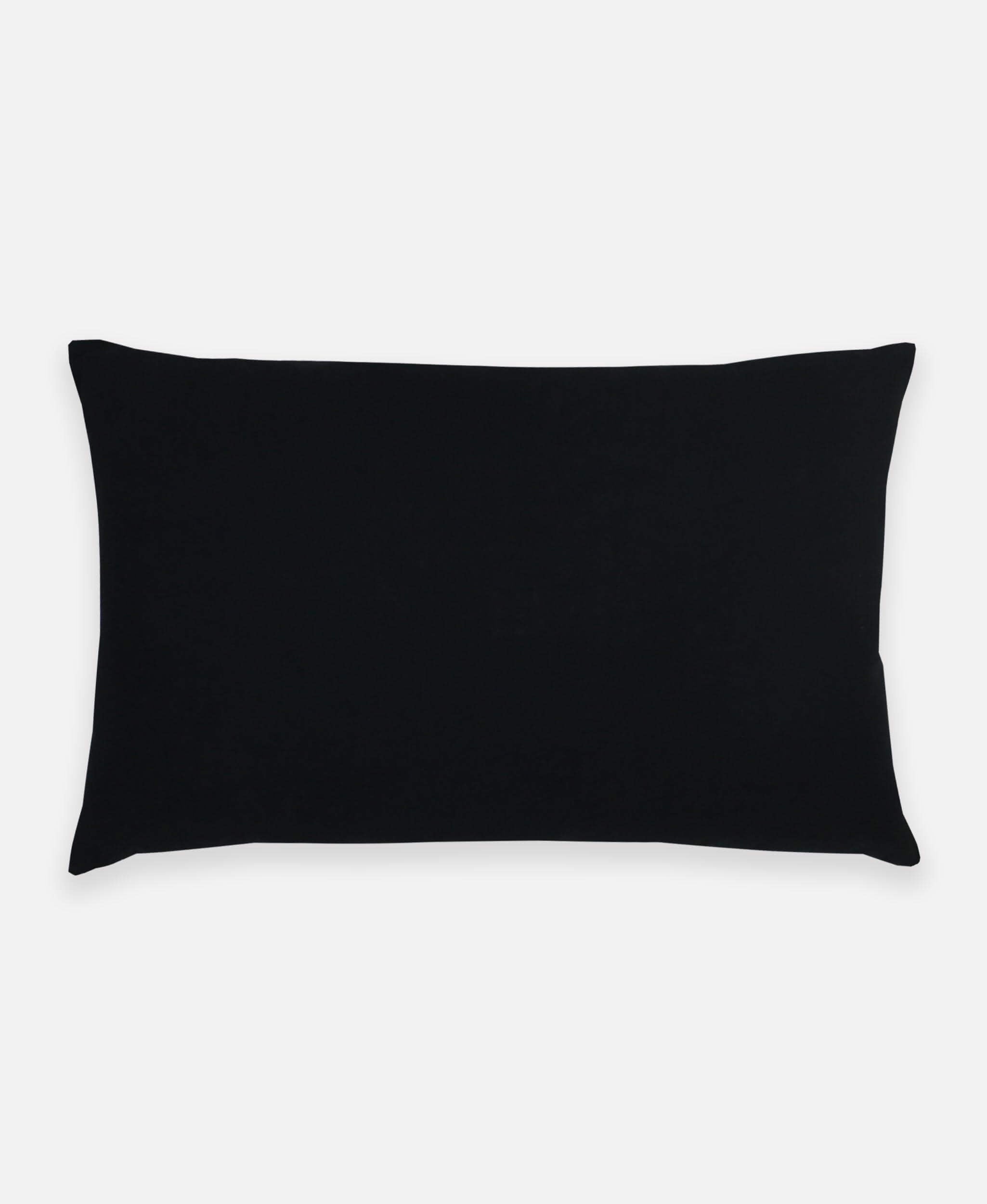 charcoal black prism throw pillow made from organic cotton