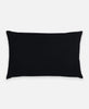 charcoal black prism throw pillow made from organic cotton