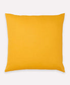 mustard yellow organic cotton throw pillow by Anchal