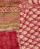 sustainably crafted queen quilt made using repurposed vintage cotton saris 