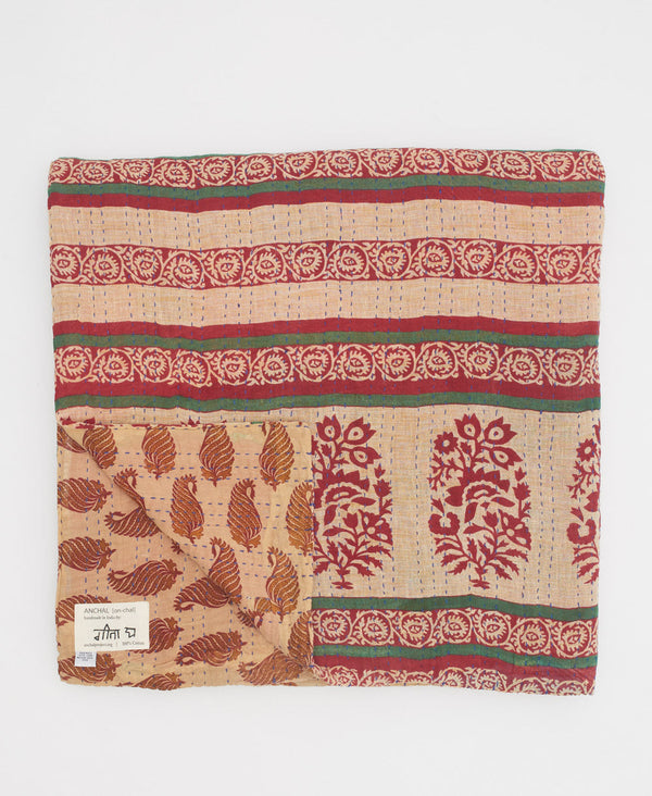Queen Kantha Quilt Bedding - No. 230601