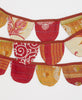 festive red scallop garland perfect for family gatherings and celebrating holidays