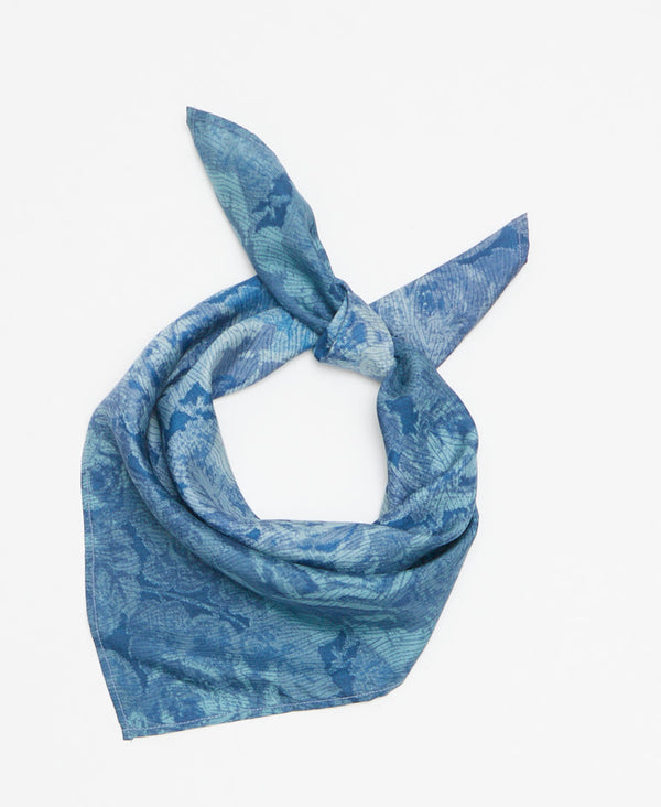 Handcrafted silk bandana made from upcycled vintage silk saris 