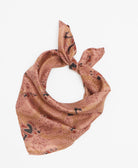 Handcrafted silk bandana made from upcycled vintage silk saris 