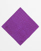 Bright purple silk bandana with geometric prints 