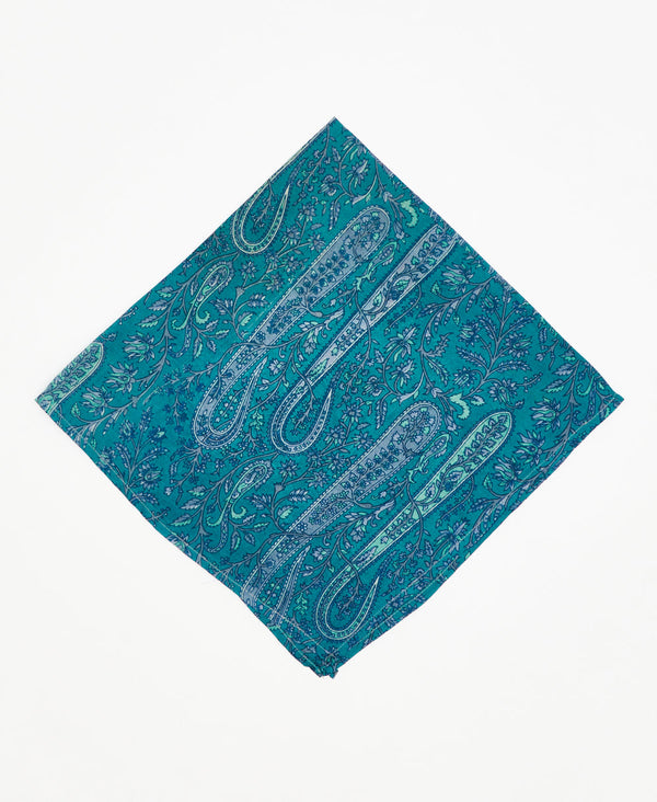 one-of-a-kind bandana handmade by women artisans using recycled vintage silk saris