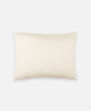 GOTS certified organic cotton throw pillow hand-stitched by artisans in India