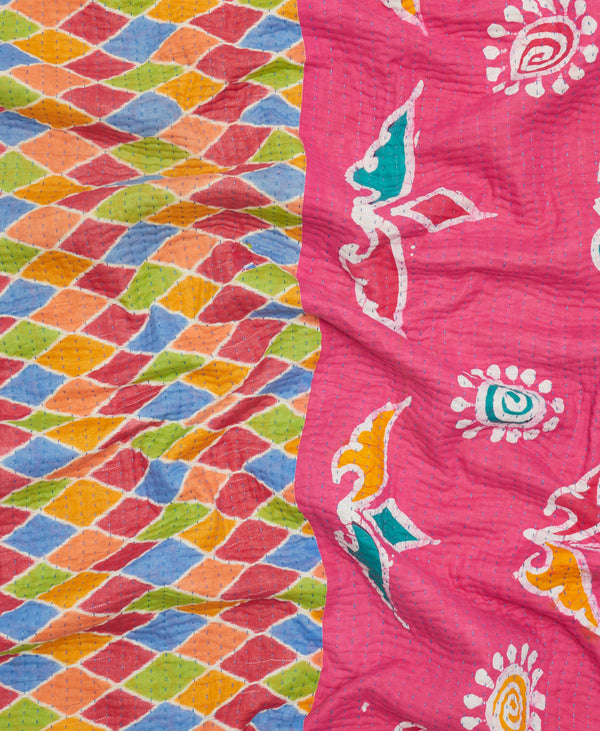Small Kantha Quilt Throw - No. 220433