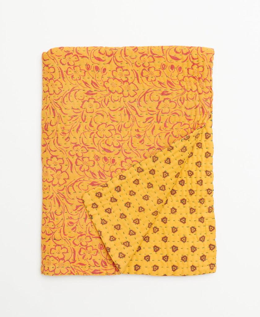 Small Kantha Quilt Throw - No. 230102