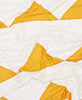 white and yellow geometric modern quilt throw by Anchal Project