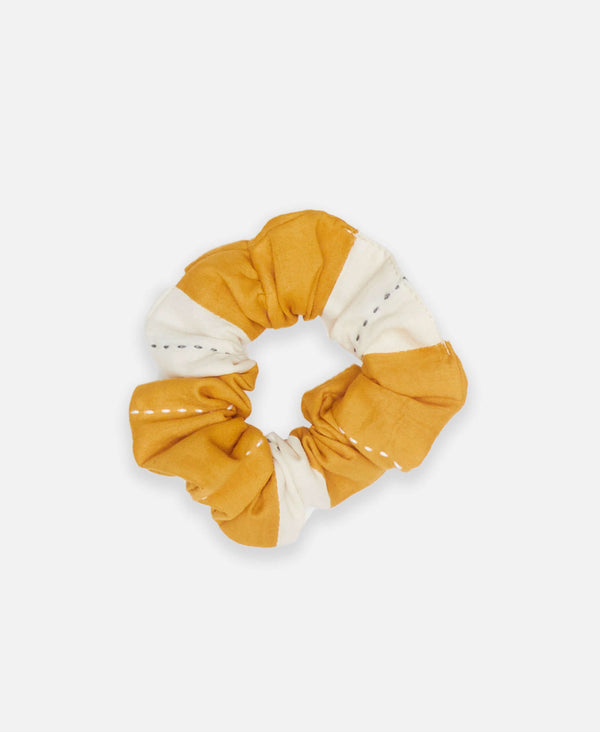 golden organic cotton scrunchie by Anchal Project