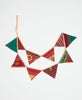 handmade vintage kantha triangle fabric garland made from upcycled fabrics