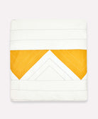 mustard yellow triangle duvet cover with tie closures handcrafted in Ajmer, India