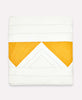 mustard yellow triangle duvet cover with tie closures handcrafted in Ajmer, India