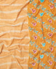 kantha quilt made from sustainably upcycled vintage cotton saris by Anchal Project